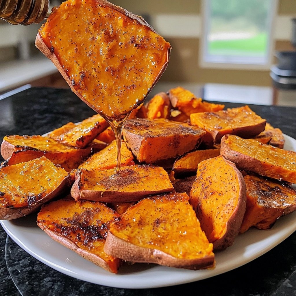 Roasted Sweet Potatoes with Cinnamon & Honey Recipe: A Simple and Healthy Side Dish!