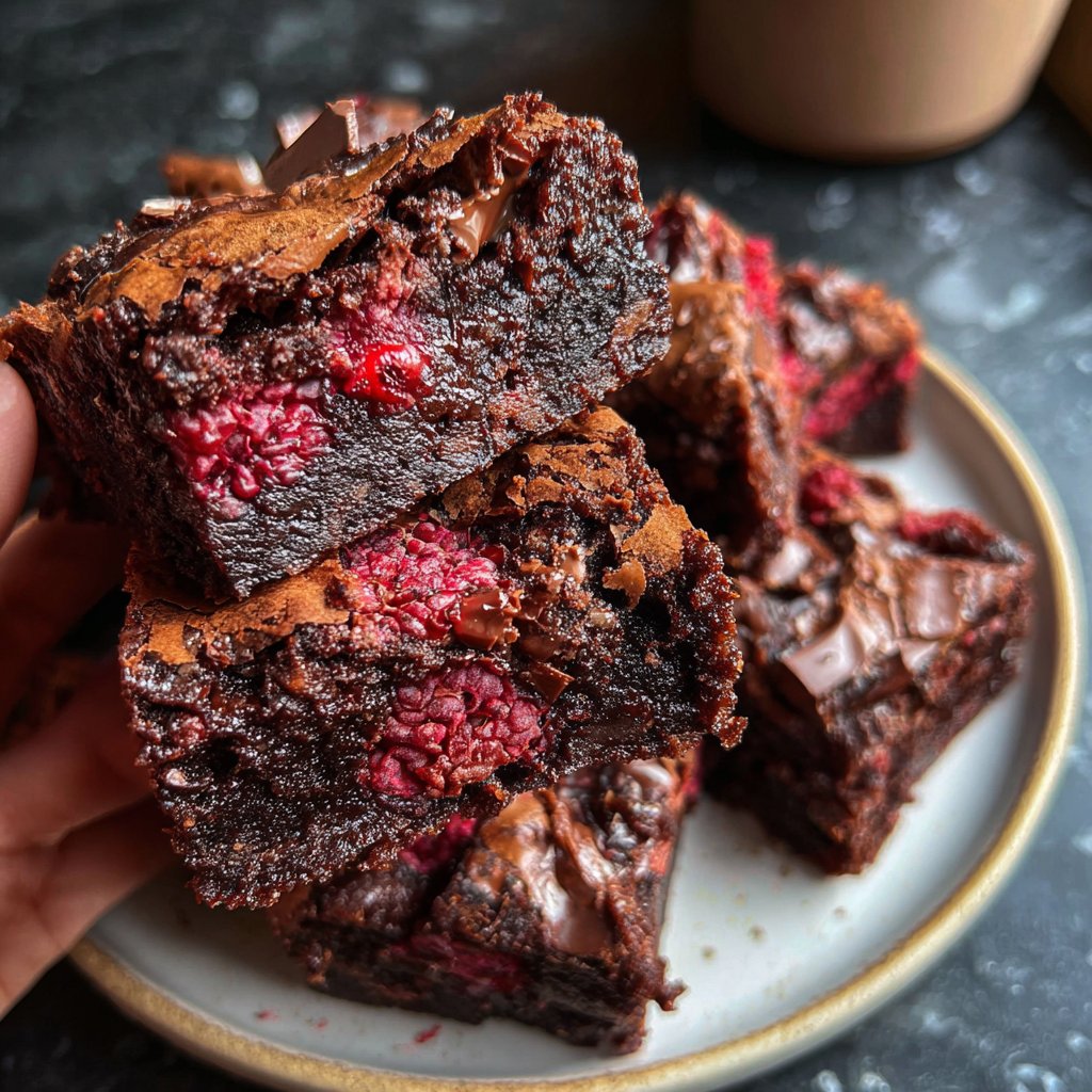 Chocolate Raspberry Brownies