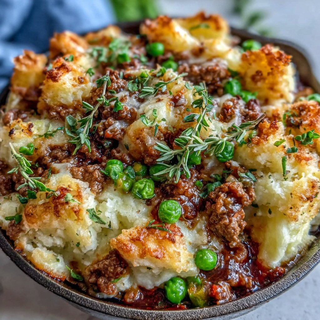 Hamburger Meat Shepherd Style Skillet