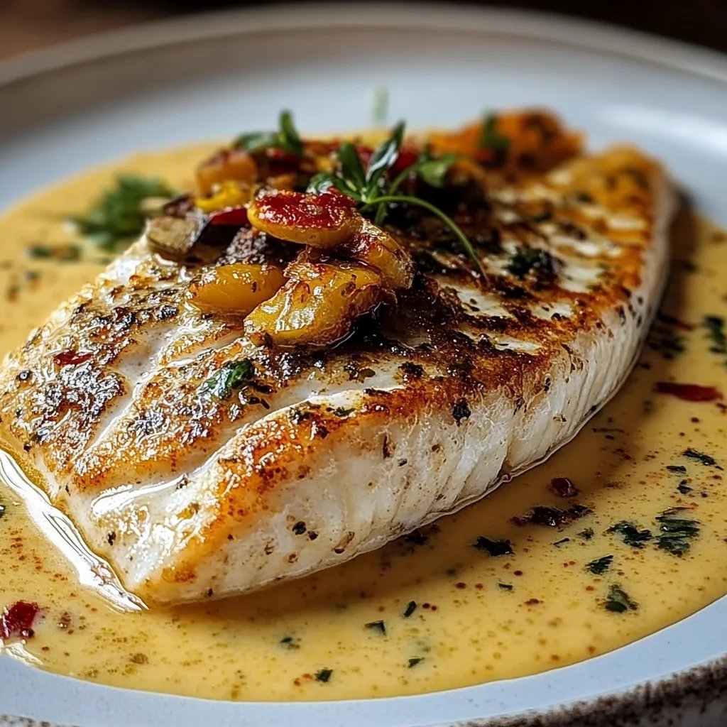 Red Snapper with Creamy Creole Sauce