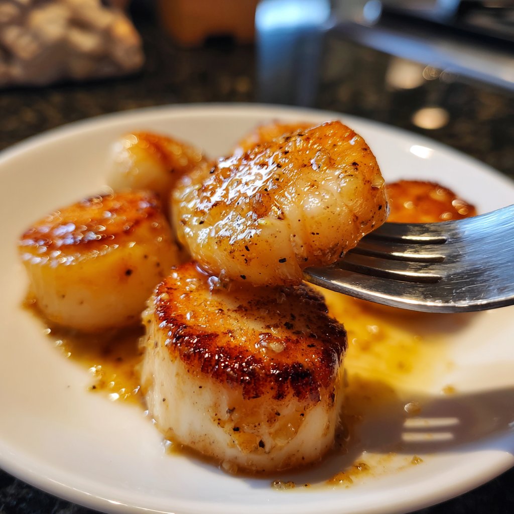 Scallops with Vanilla Butter Sauce