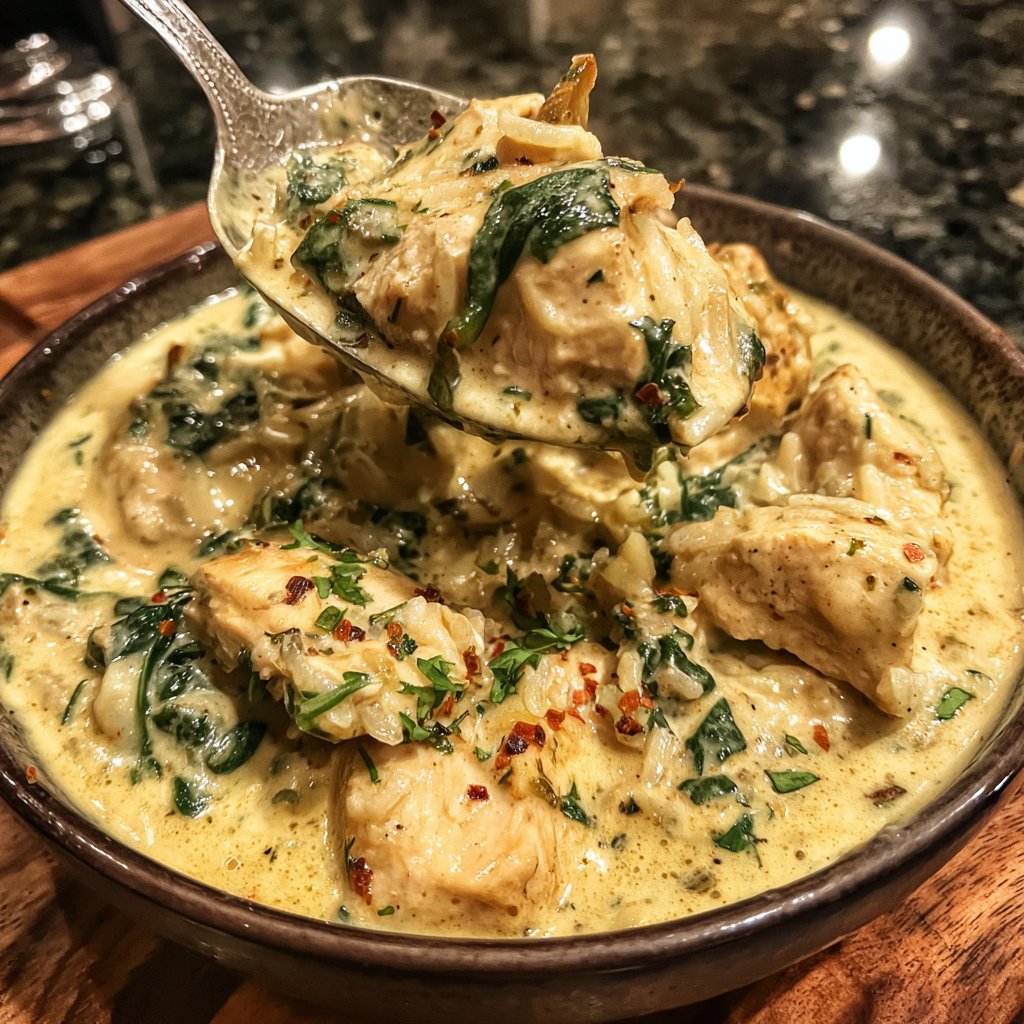 Creamy Chicken And Rice One Pot Dinner