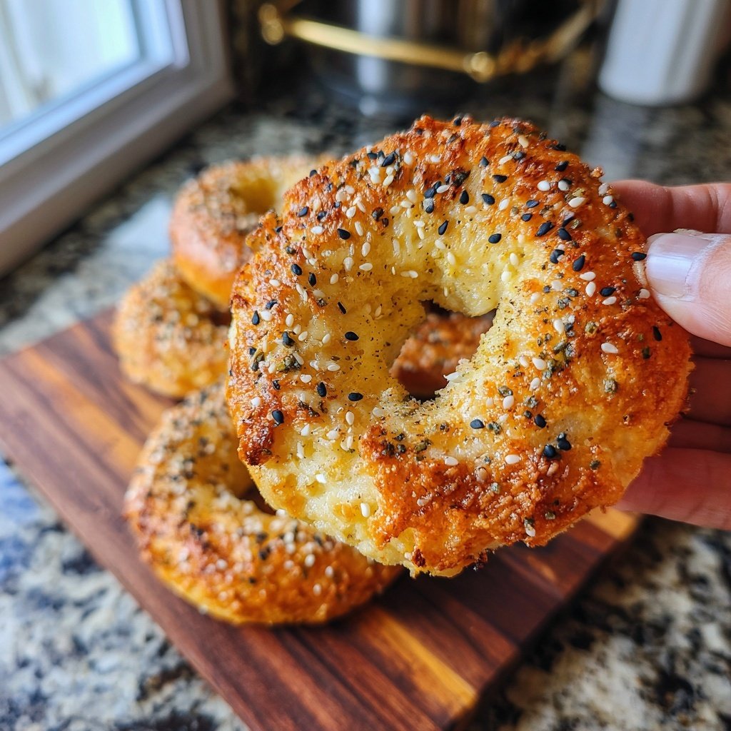 Crispy Air Fryer Yogurt Bagels