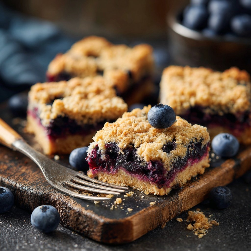 Blueberry Lemon Oat Squares