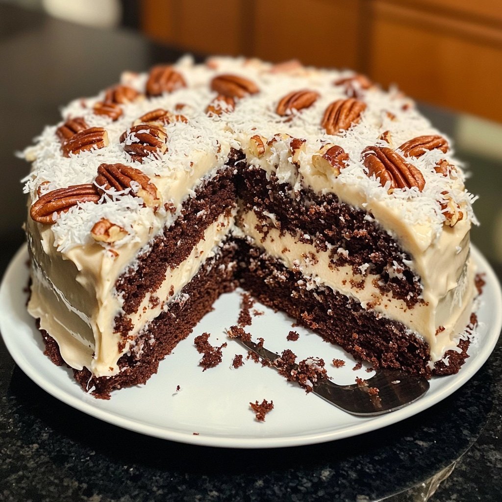 White German Chocolate Cake