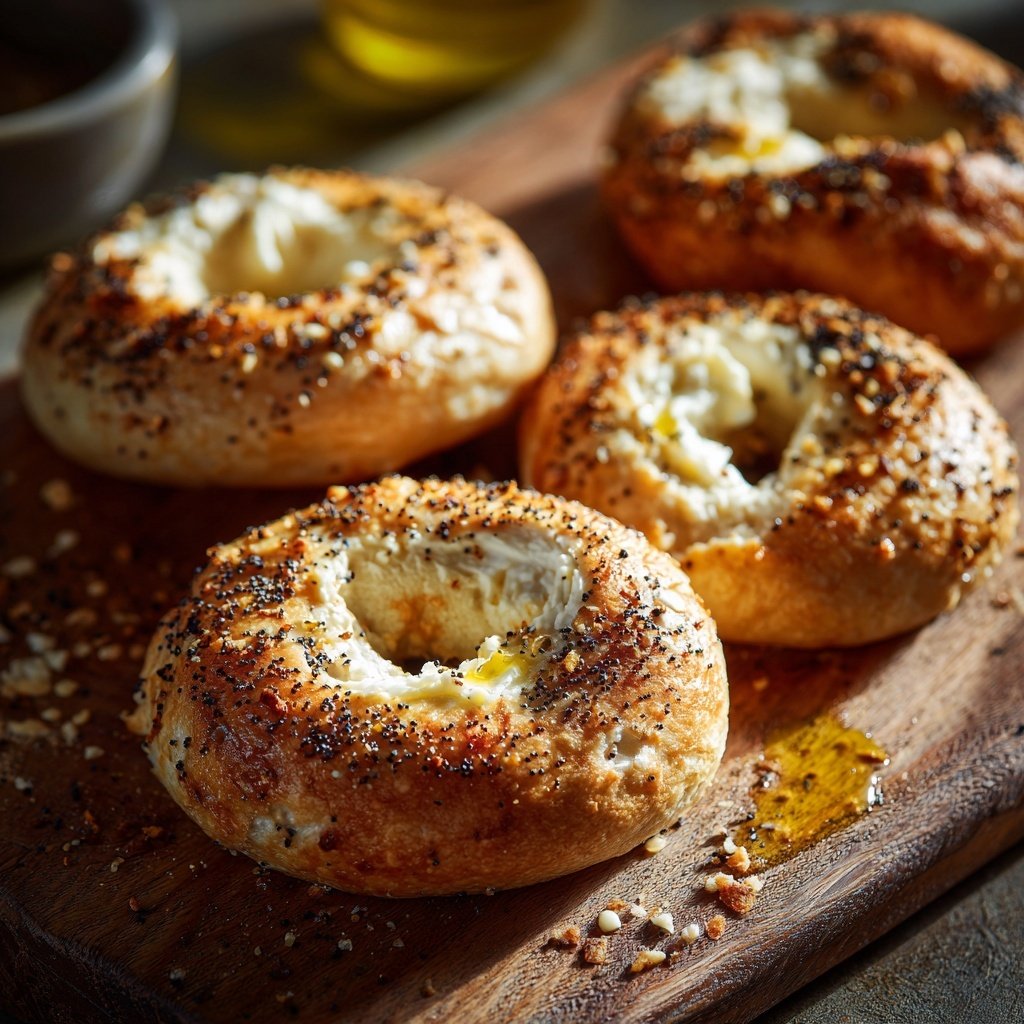 Yogurt Bagels With Olive Oil