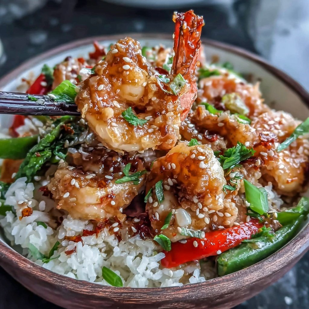 Easy Healthy Shrimp And Rice Bowl
