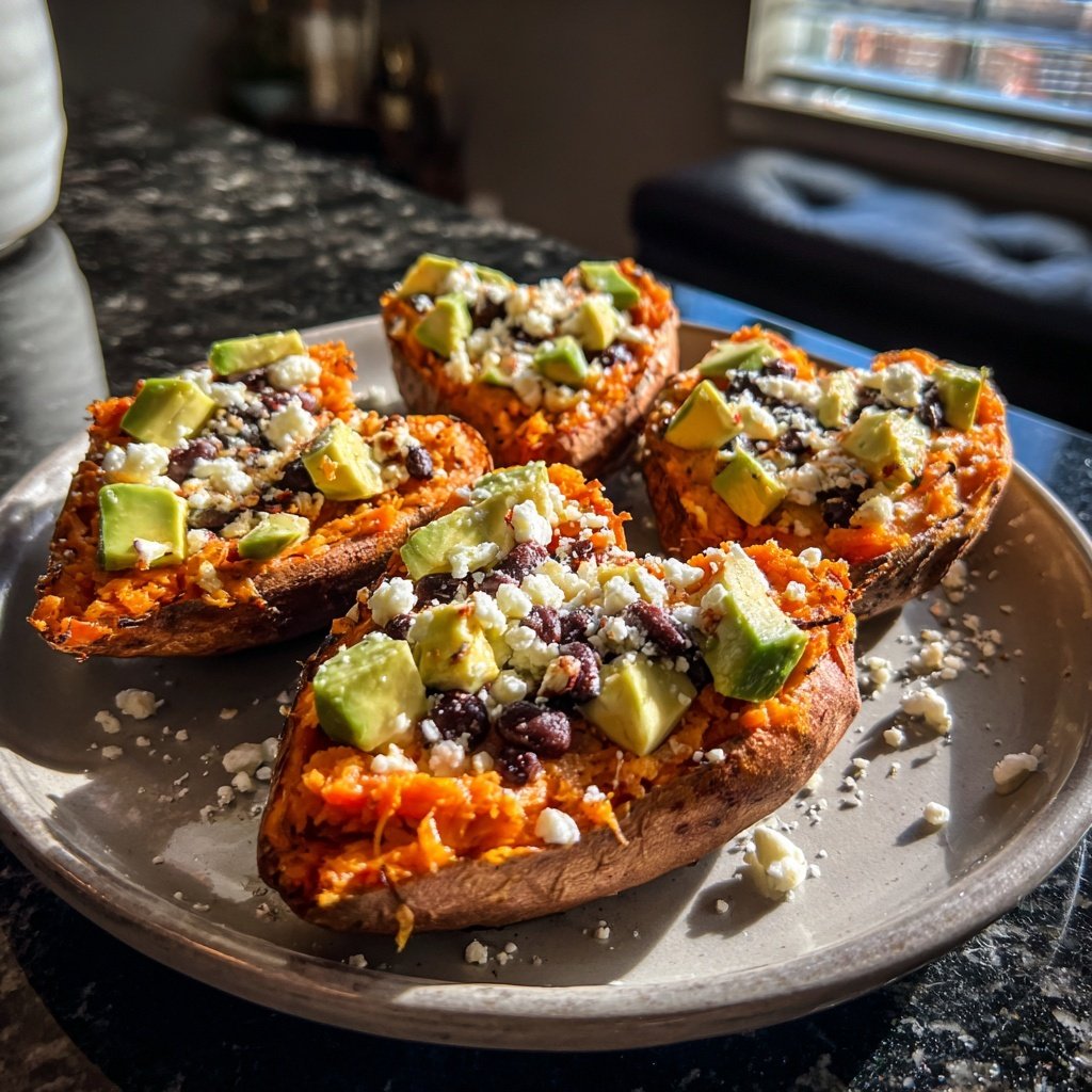 Valentine Dinner Stuffed Sweet Potatoes