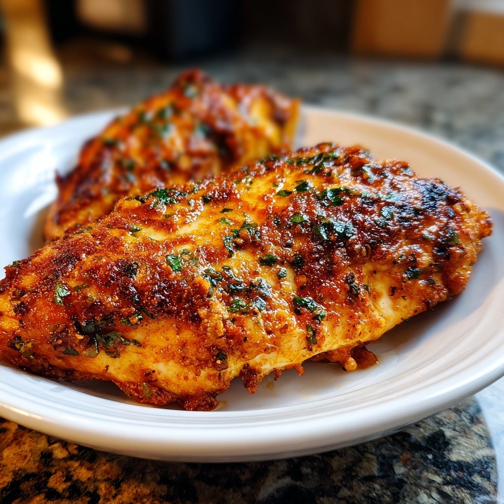 Chicken Breast with Cauliflower Rice