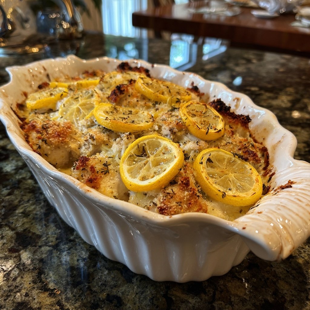 Greek Yogurt Lemon Chicken Bake