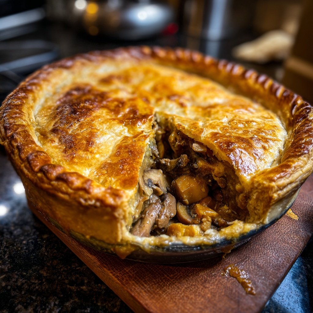 Comfort Food Beef and Mushroom Pot Pie